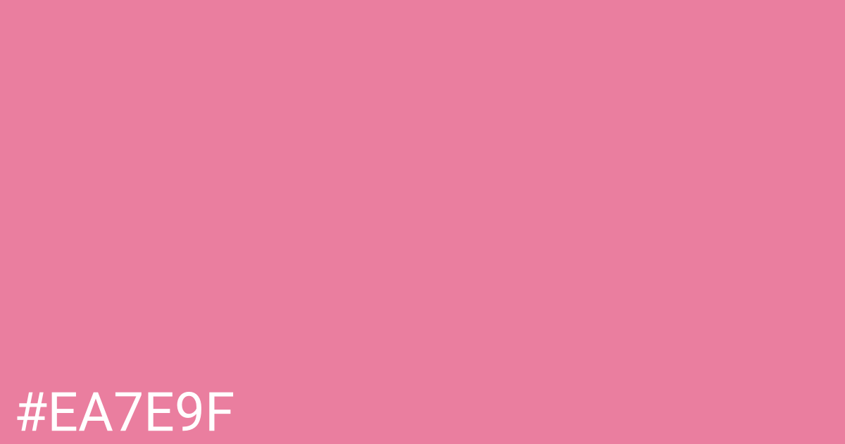 Hex color #ea7e9f graphic