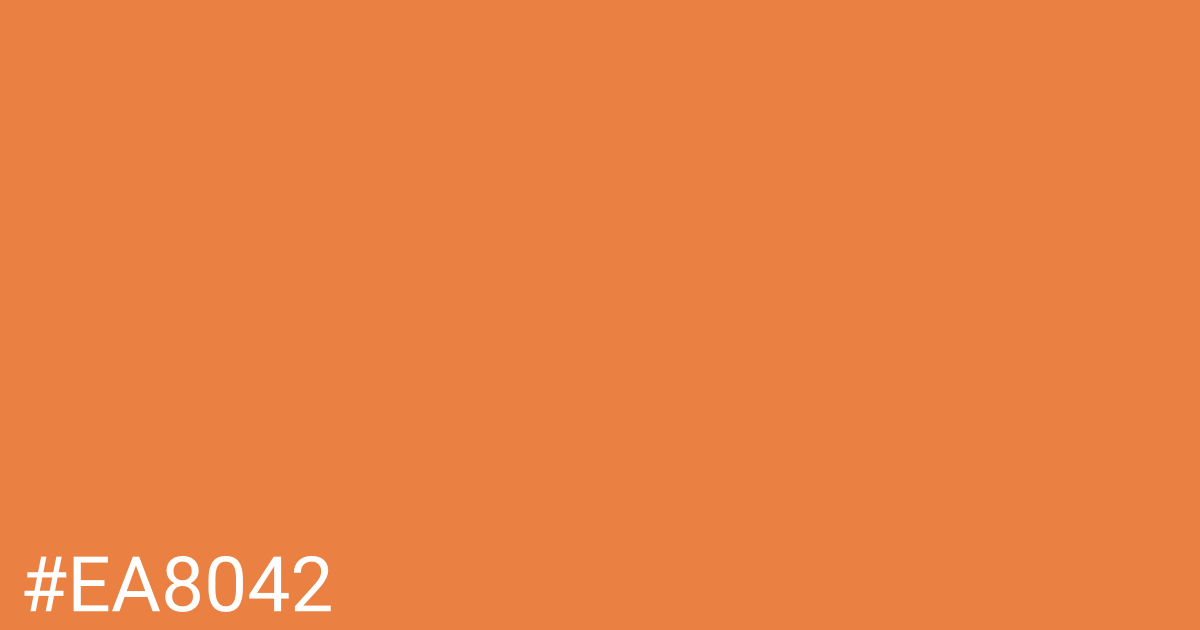 Hex color #ea8042 graphic