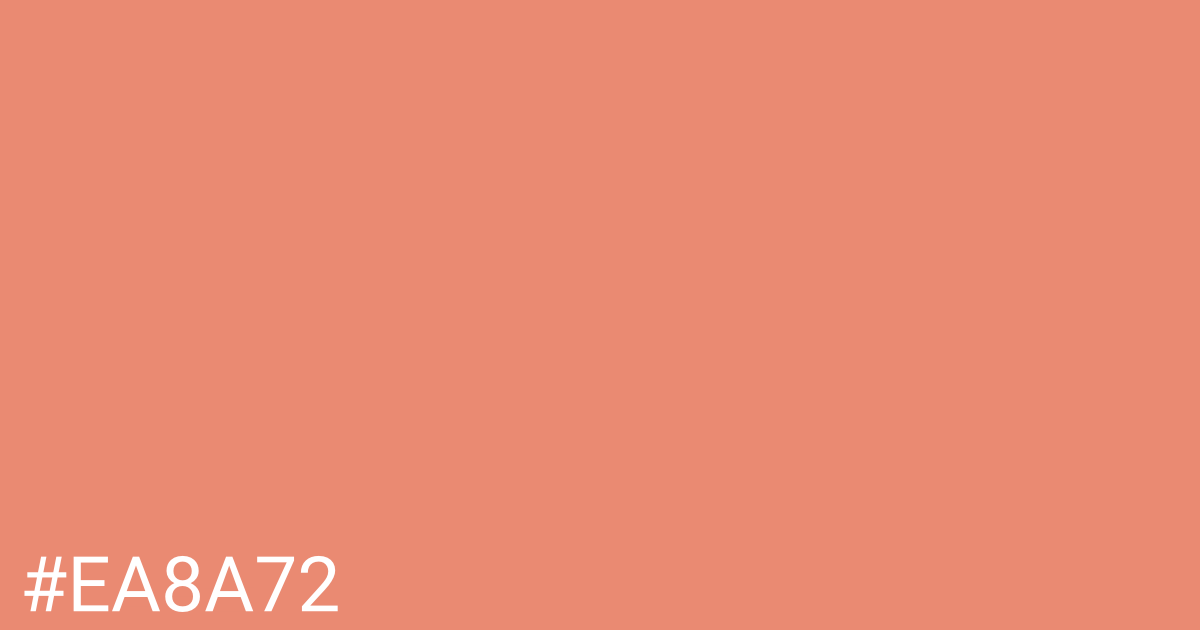 Hex color #ea8a72 graphic