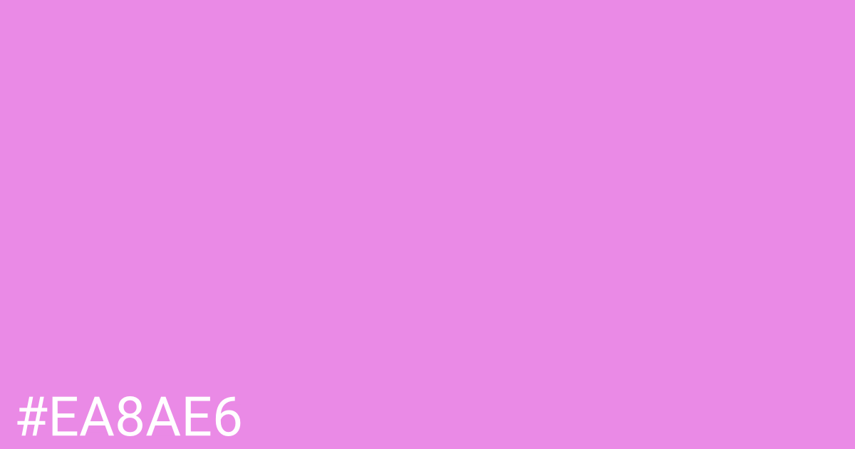 Hex color #ea8ae6 graphic