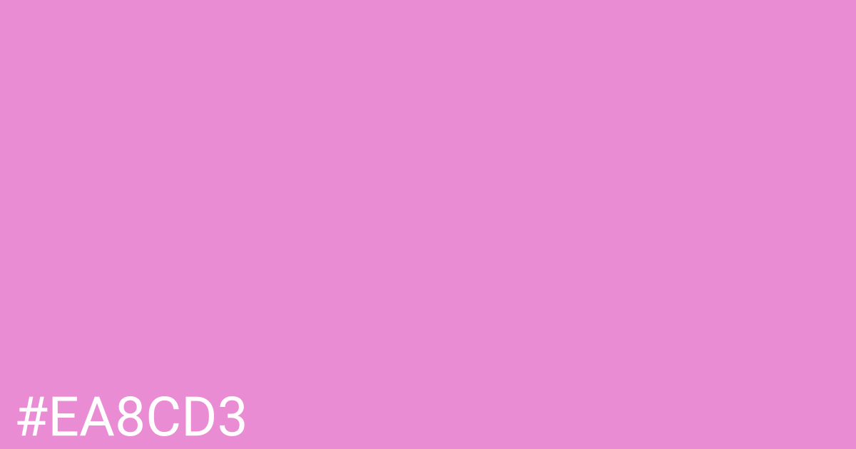 Hex color #ea8cd3 graphic
