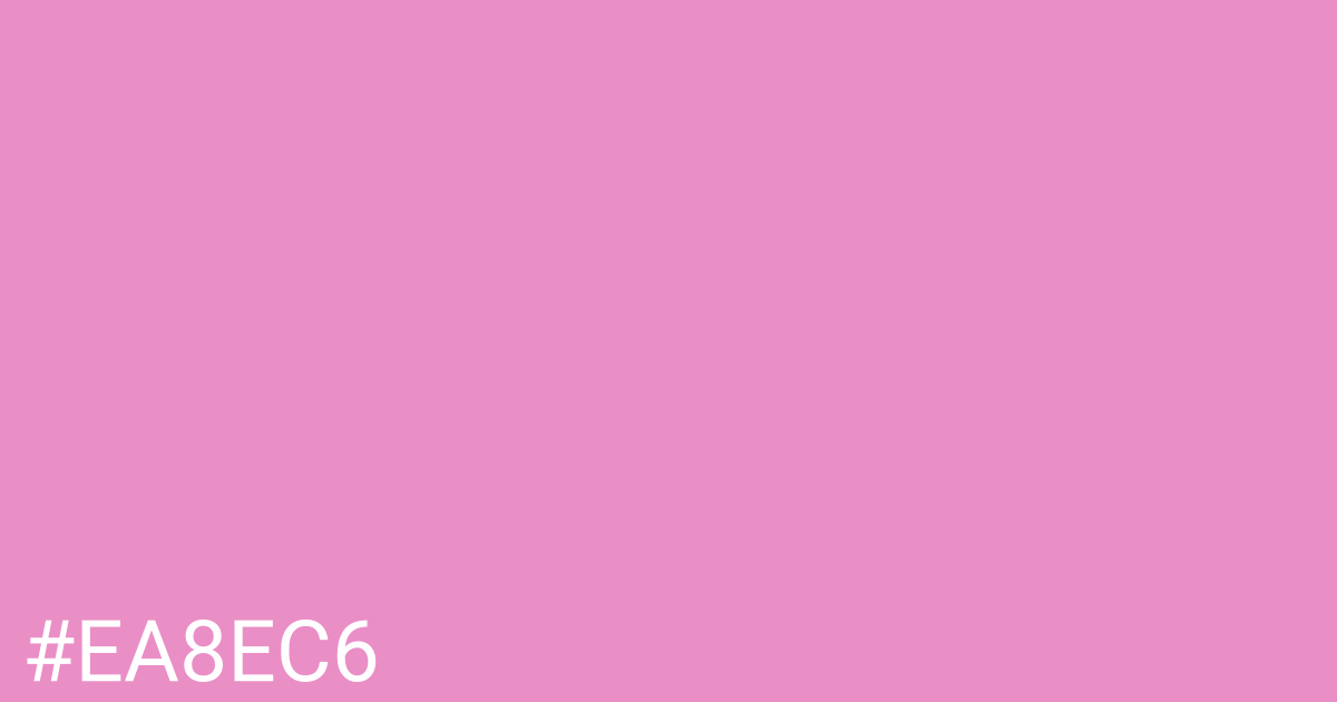 Hex color #ea8ec6 graphic