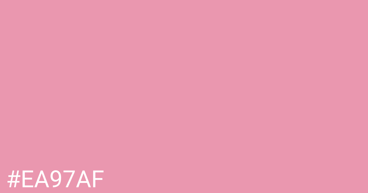 Hex color #ea97af graphic