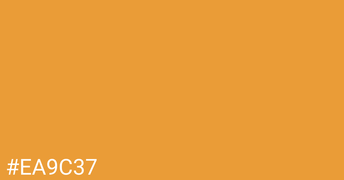 Hex color #ea9c37 graphic