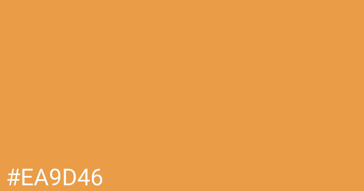 Hex color #ea9d46 graphic