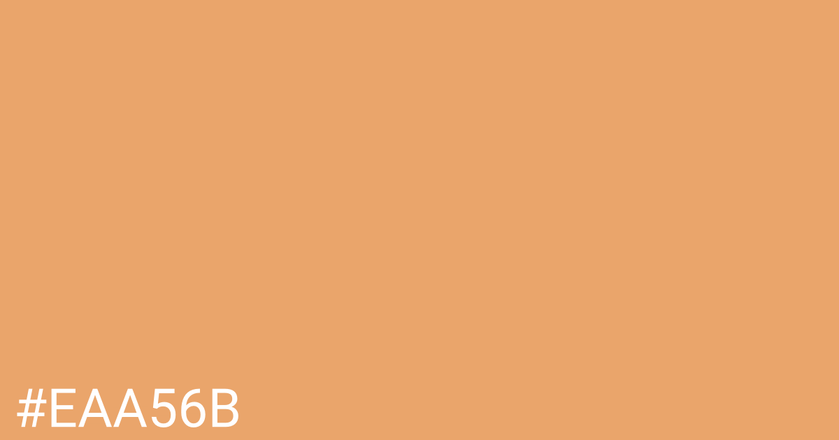 Hex color #eaa56b graphic