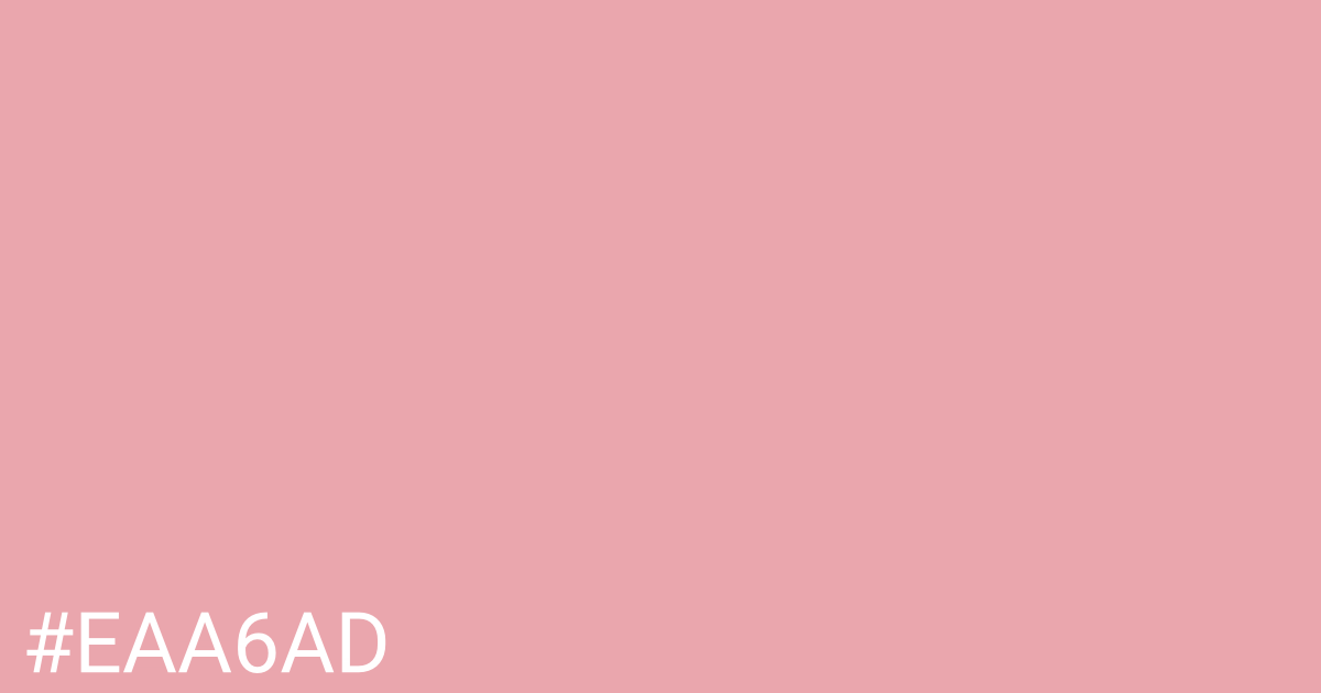 Hex color #eaa6ad graphic