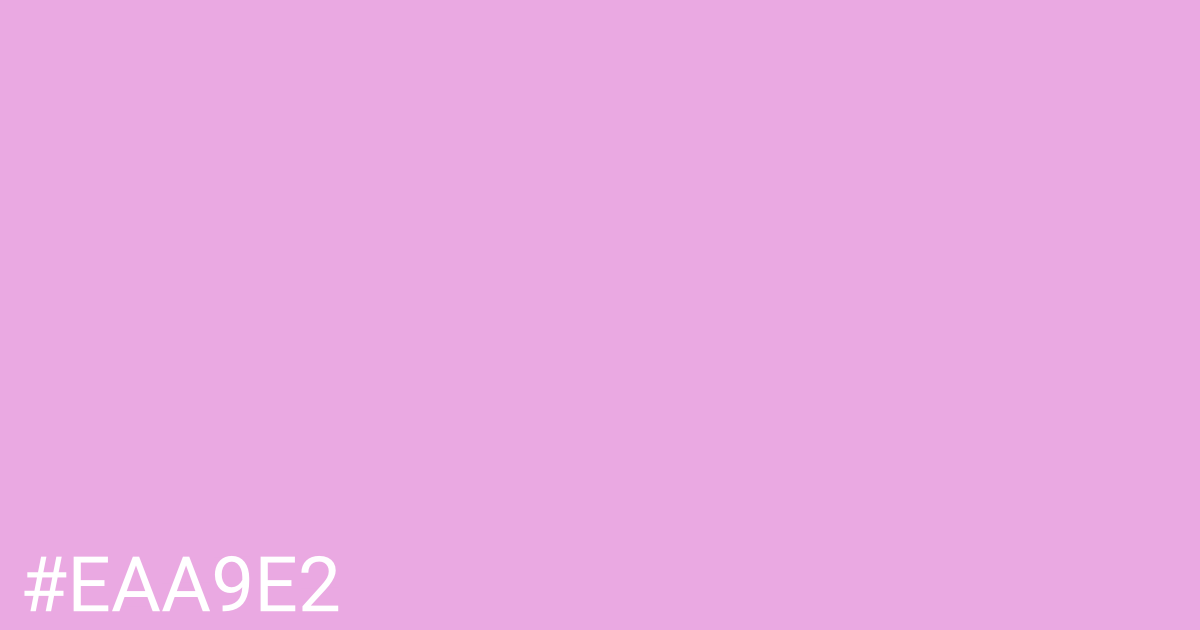 Hex color #eaa9e2 graphic