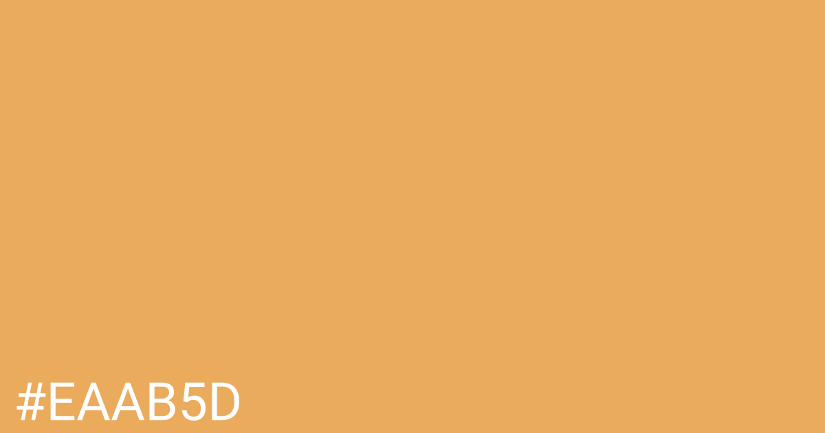 Hex color #eaab5d graphic