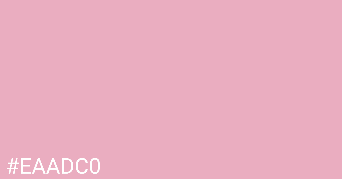 Hex color #eaadc0 graphic
