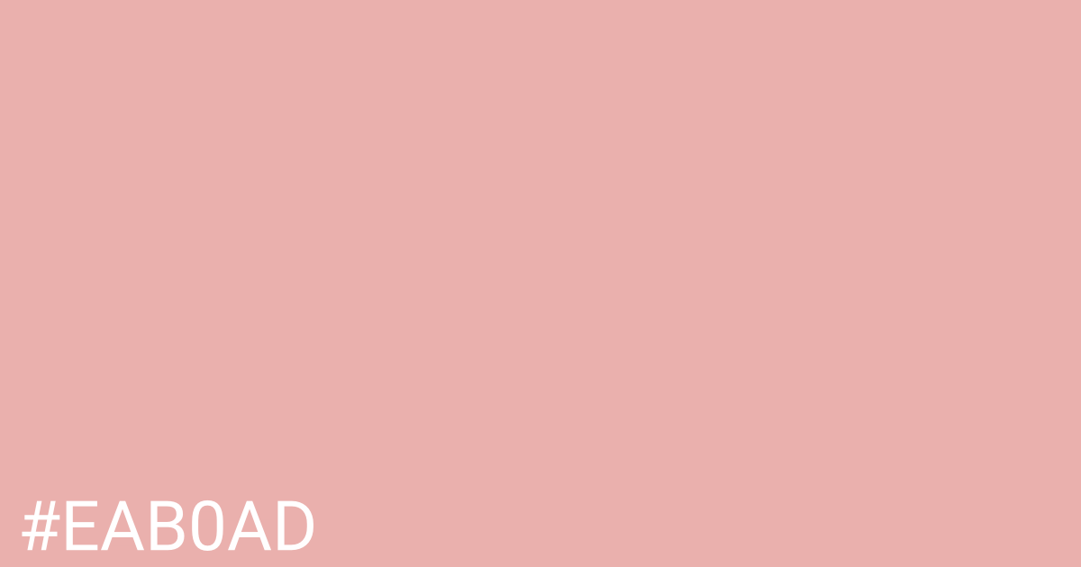 Hex color #eab0ad graphic