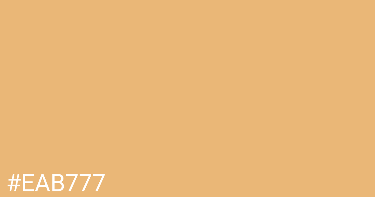 Hex color #eab777 graphic