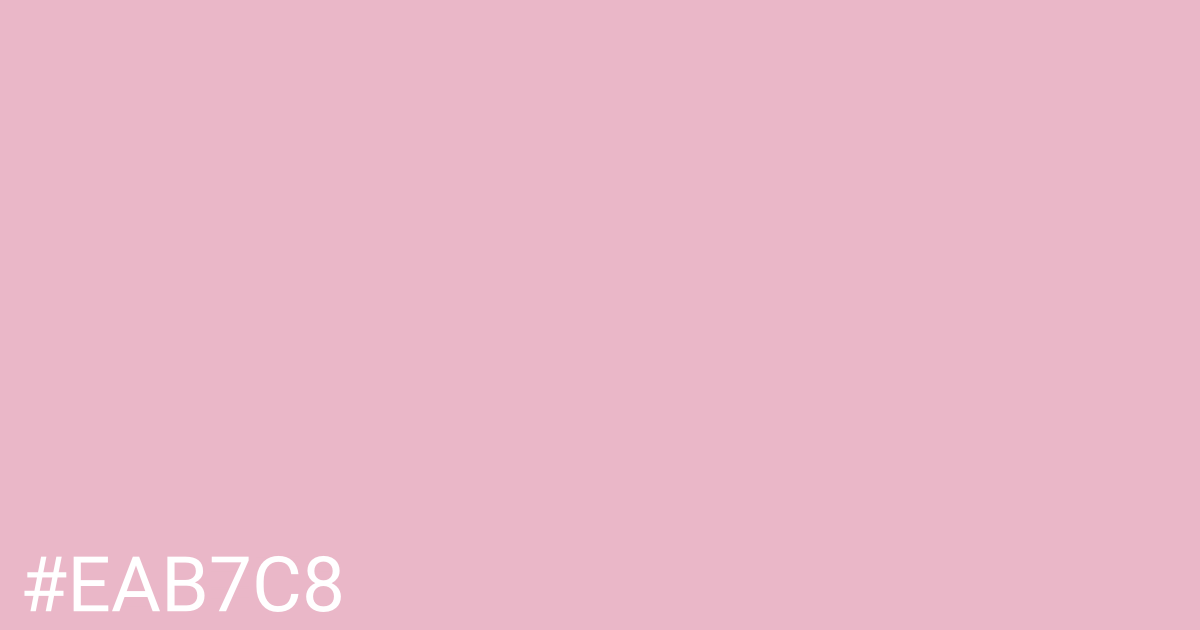 Hex color #eab7c8 graphic