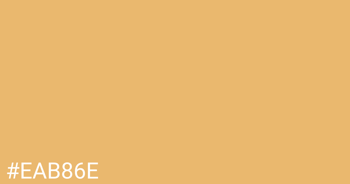Hex color #eab86e graphic