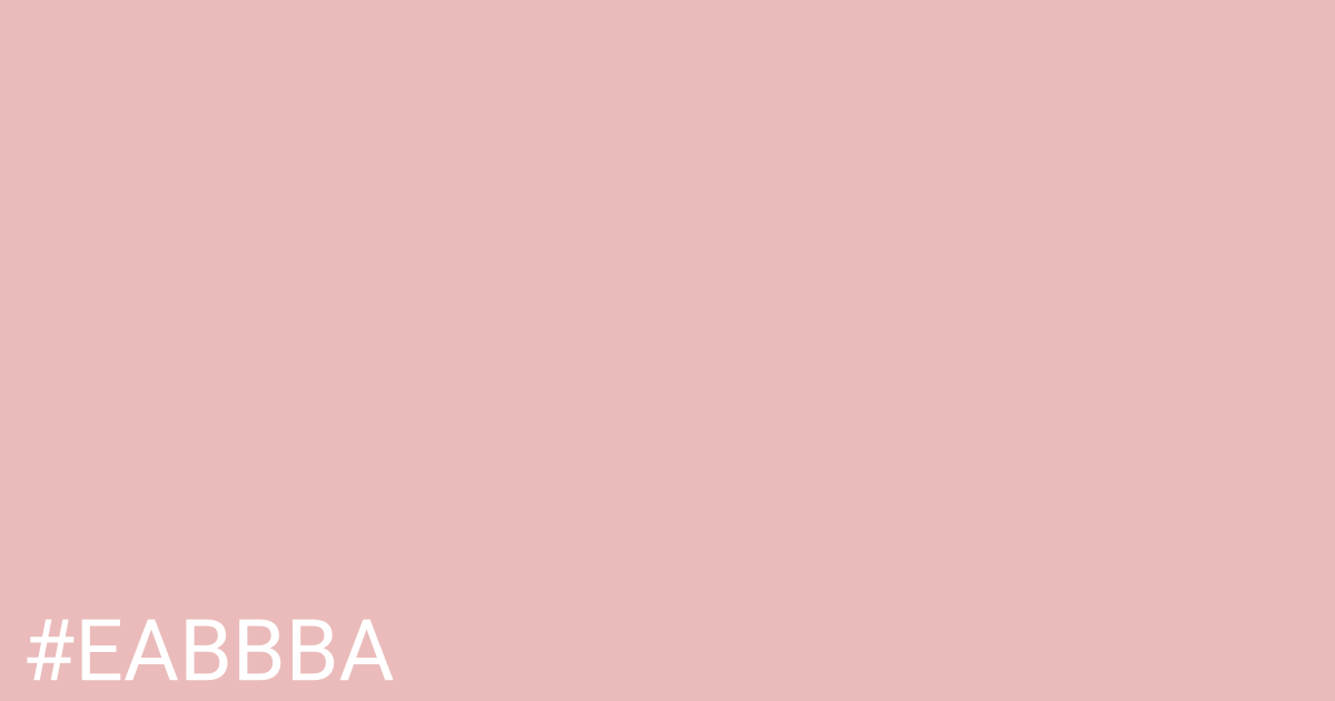 Hex color #eabbba graphic