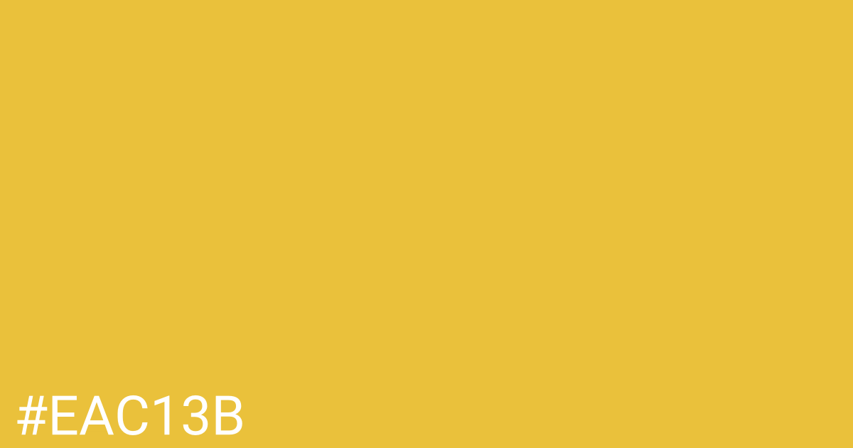 Hex color #eac13b graphic