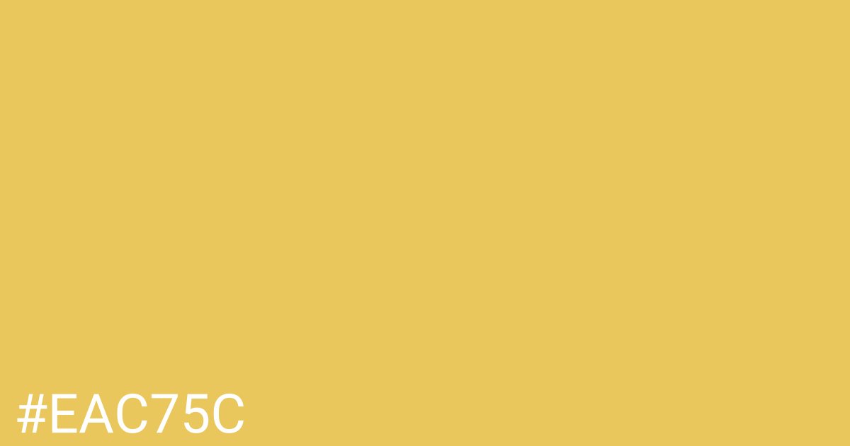 Hex color #eac75c graphic