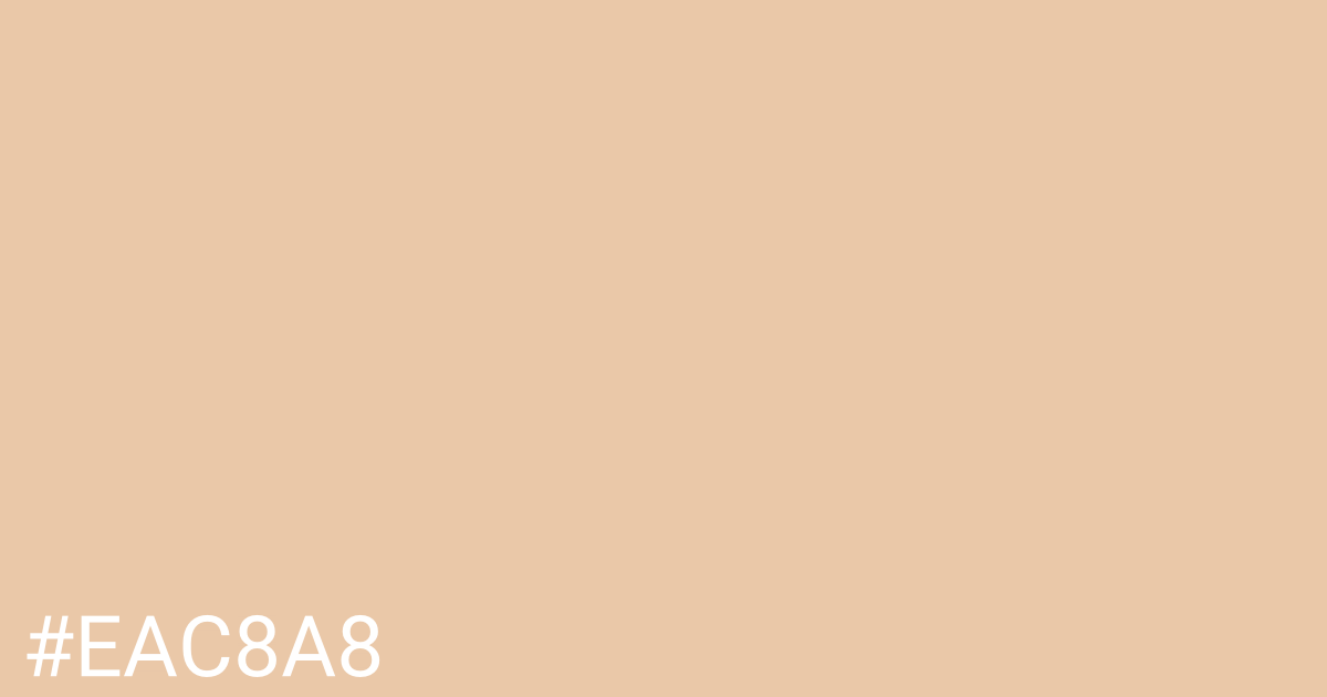 Hex color #eac8a8 graphic