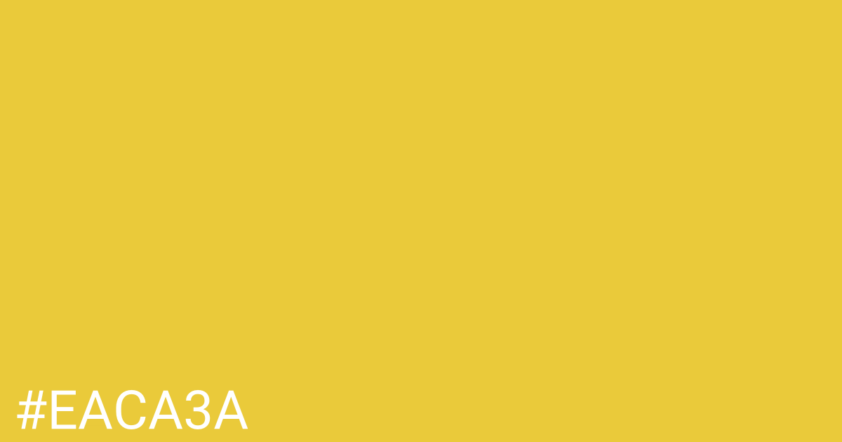 Hex color #eaca3a graphic