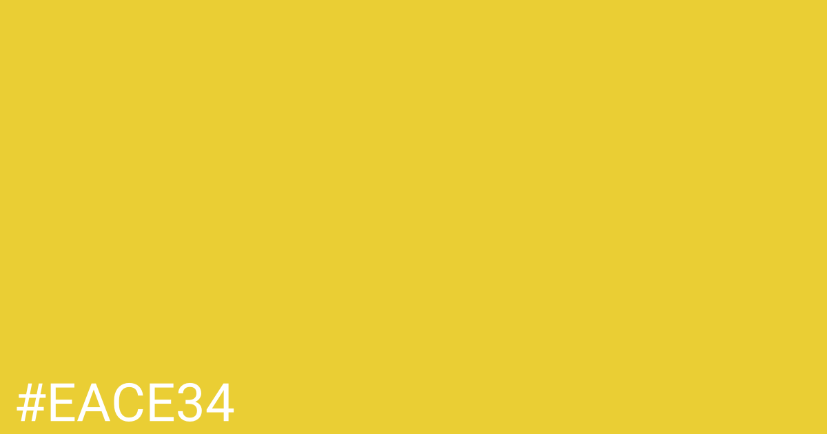 Hex color #eace34 graphic