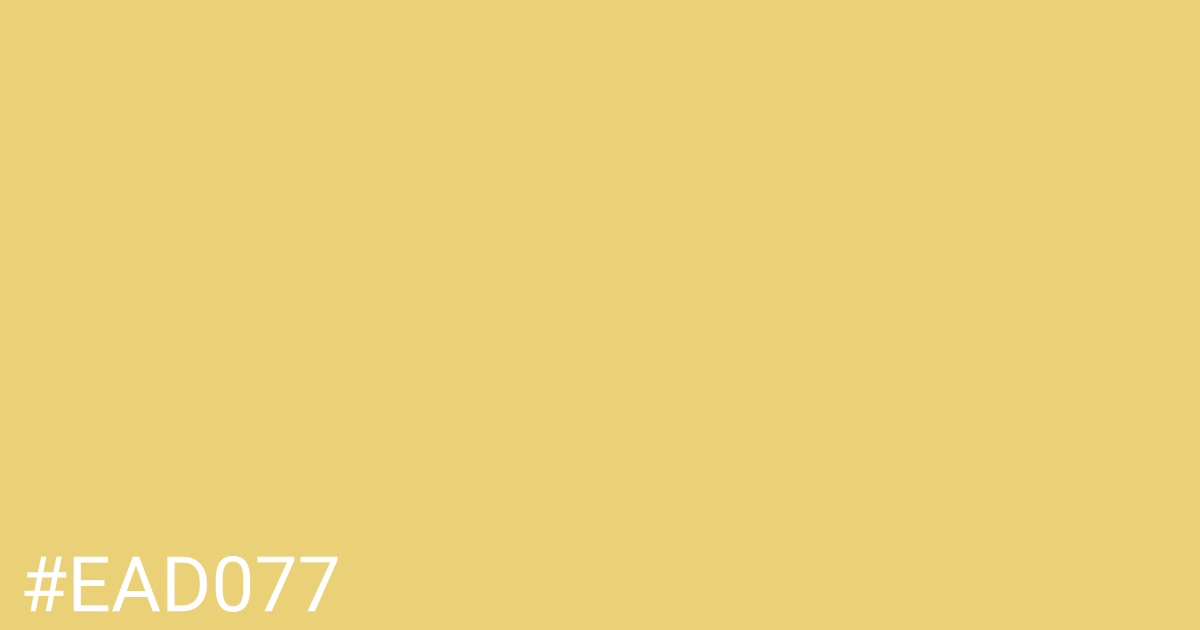 Hex color #ead077 graphic