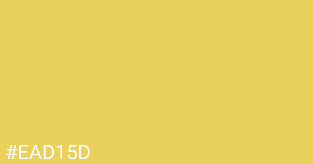 Hex color #ead15d graphic