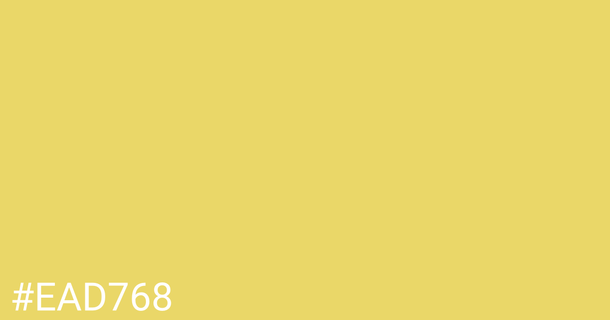 Hex color #ead768 graphic