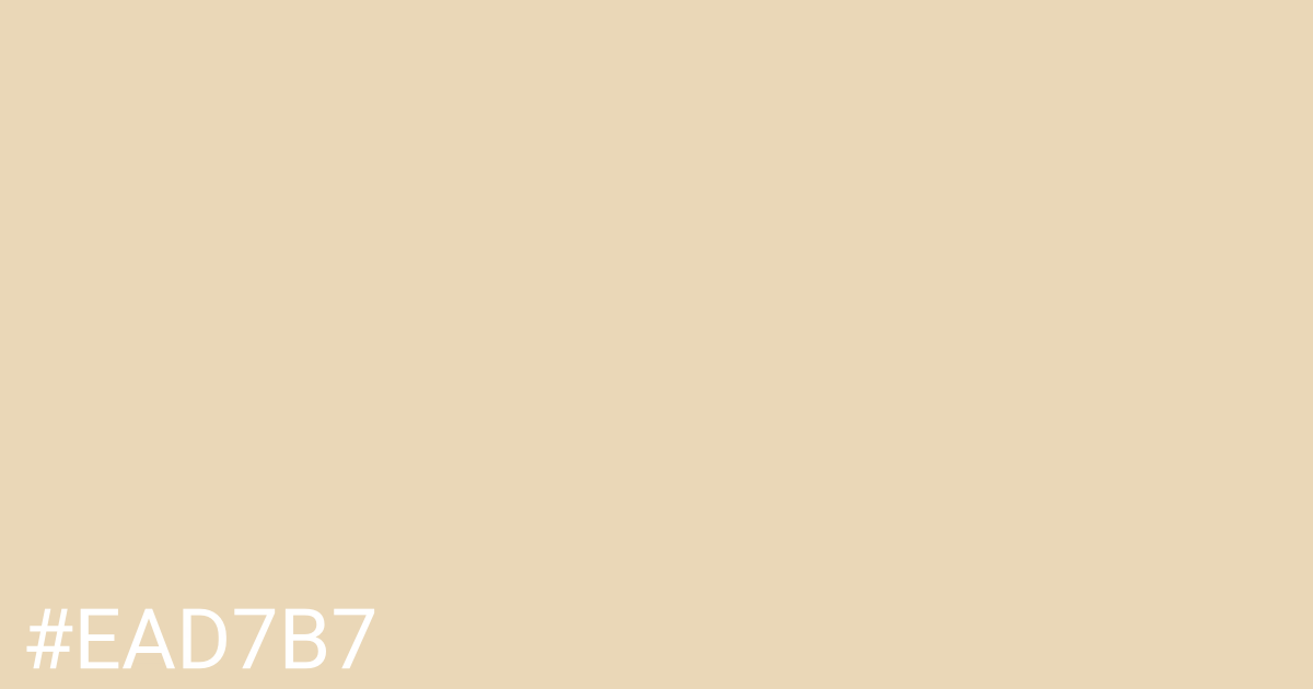 Hex color #ead7b7 graphic