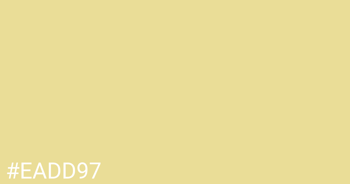 Hex color #eadd97 graphic