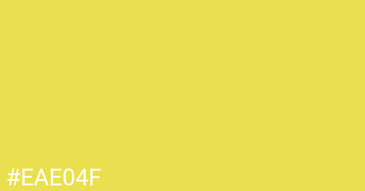 Hex color #eae04f graphic
