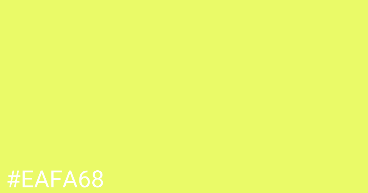 Hex color #eafa68 graphic
