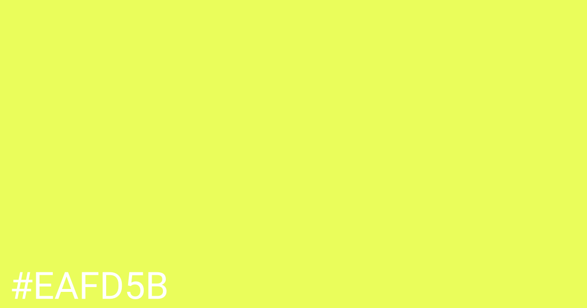 Hex color #eafd5b graphic