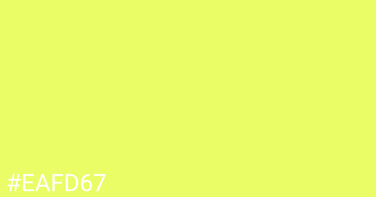 Hex color #eafd67 graphic