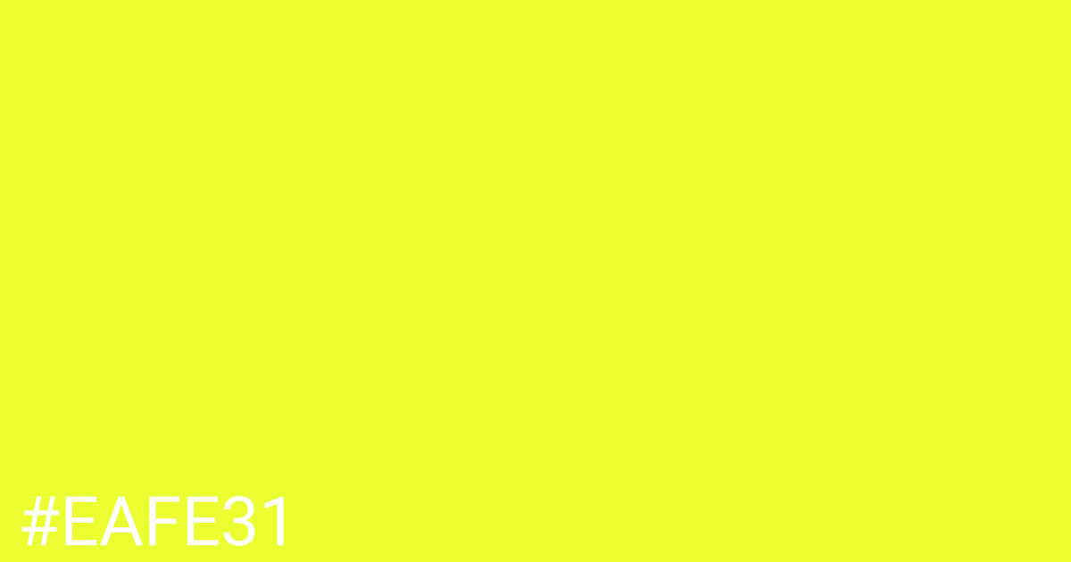 Hex color #eafe31 graphic