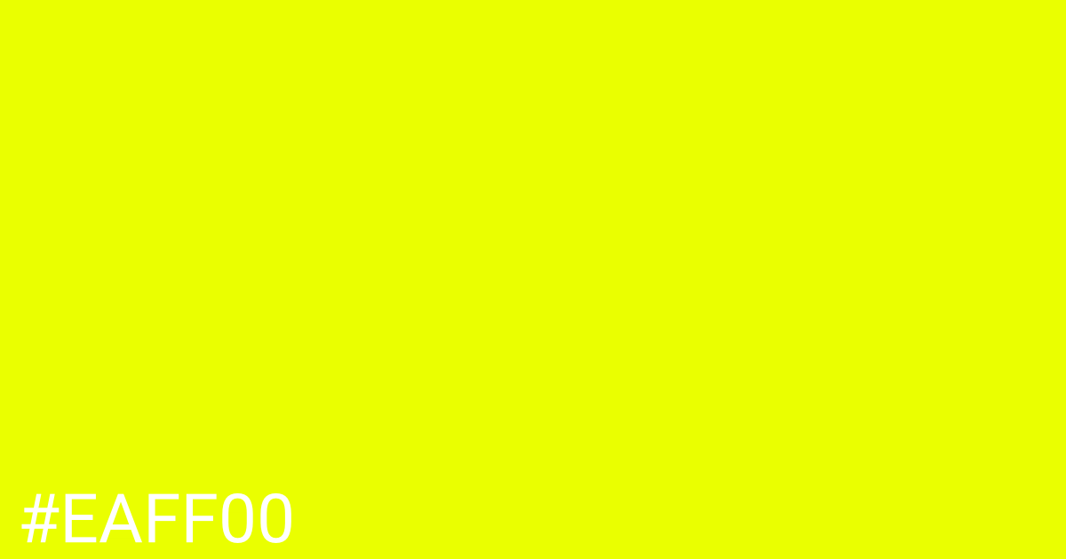 Hex color #eaff00 graphic