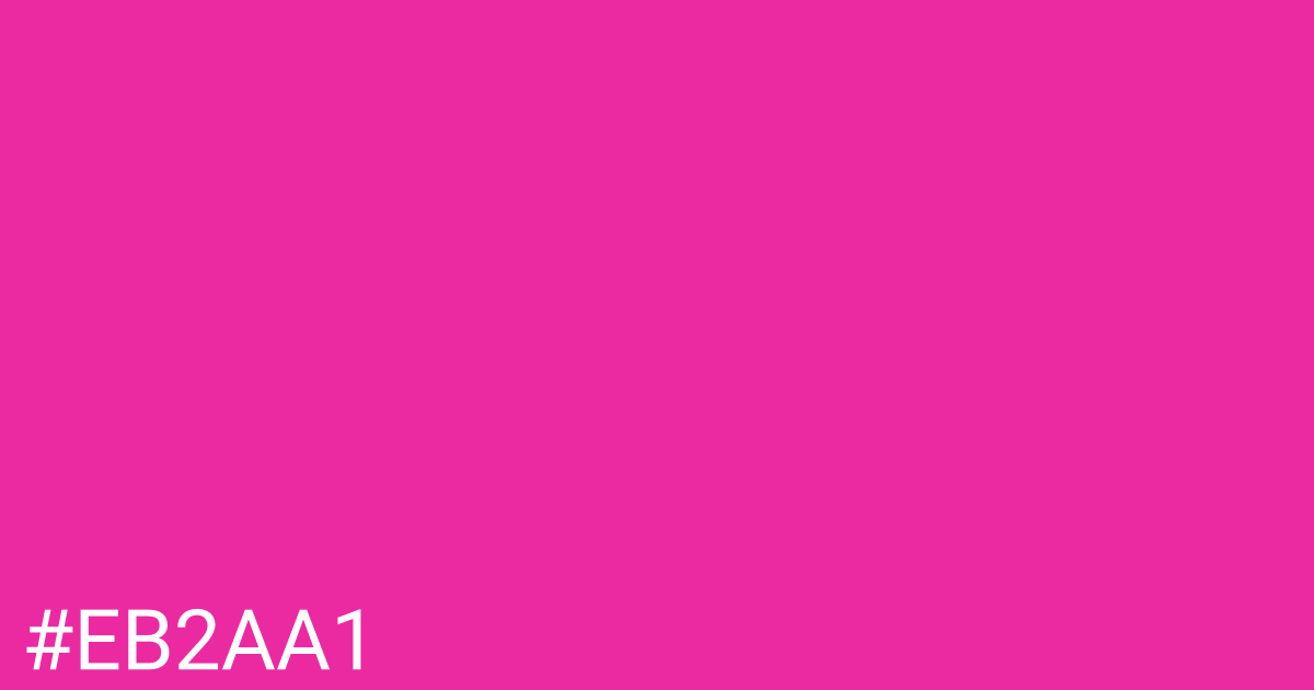 Hex color #eb2aa1 graphic