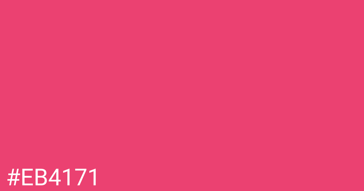 Hex color #eb4171 graphic