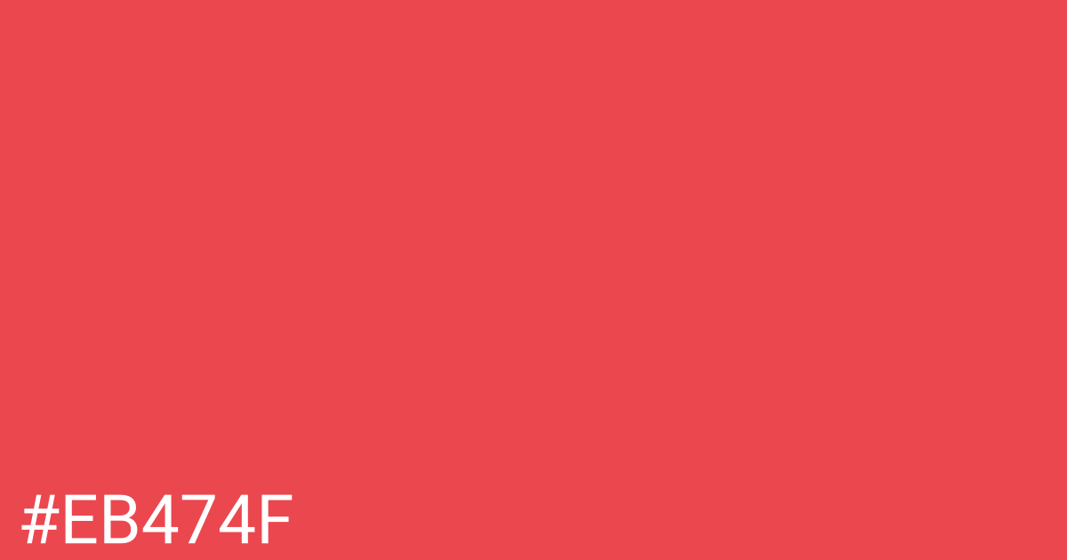 Hex color #eb474f graphic