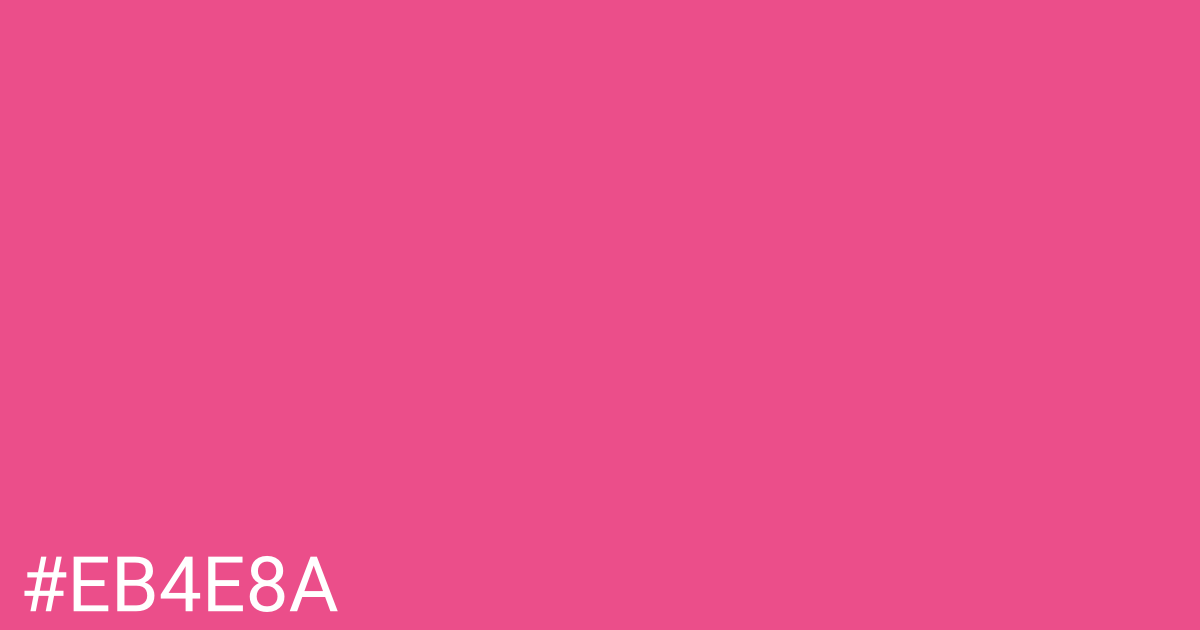 Hex color #eb4e8a graphic