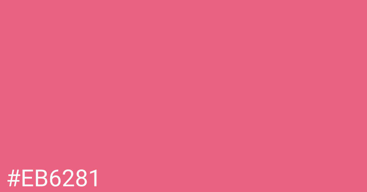 Hex color #eb6281 graphic