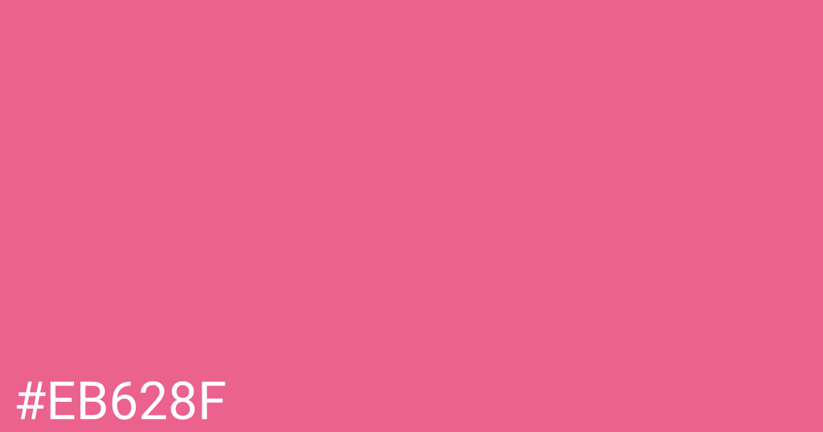 Hex color #eb628f graphic
