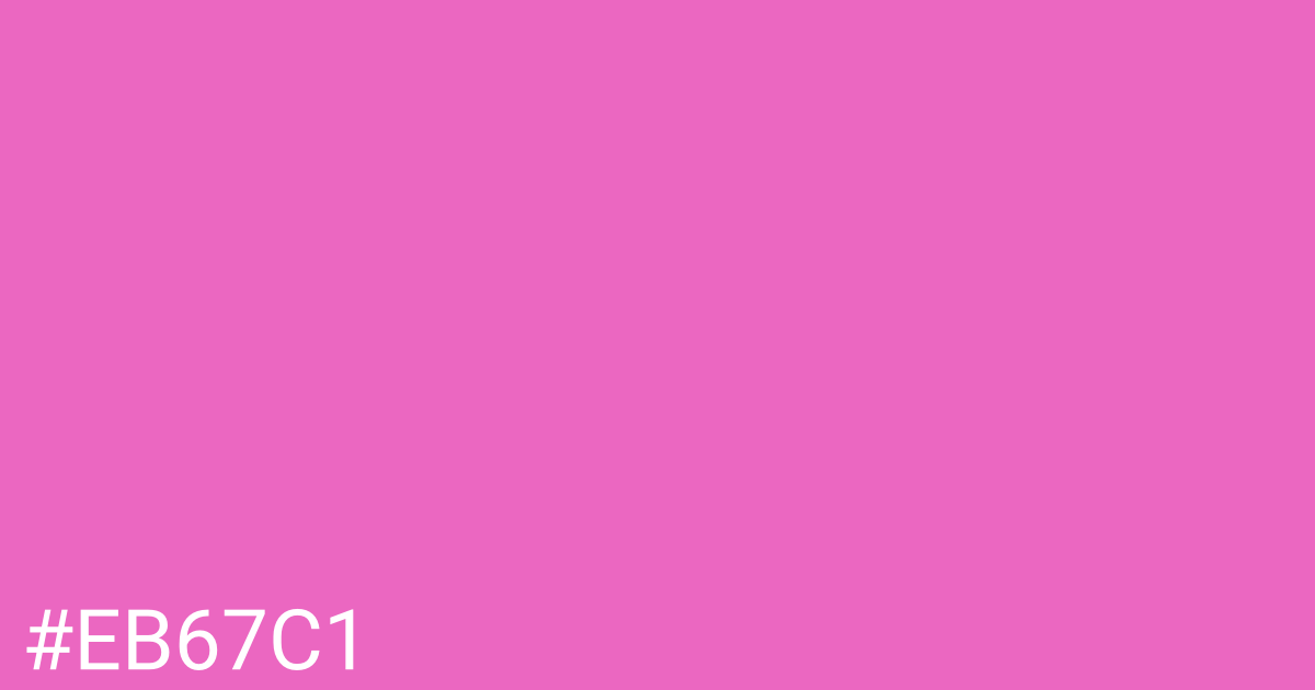 Hex color #eb67c1 graphic