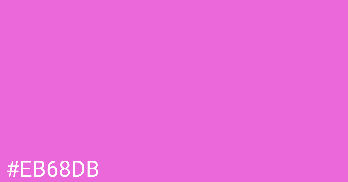Hex color #eb68db graphic