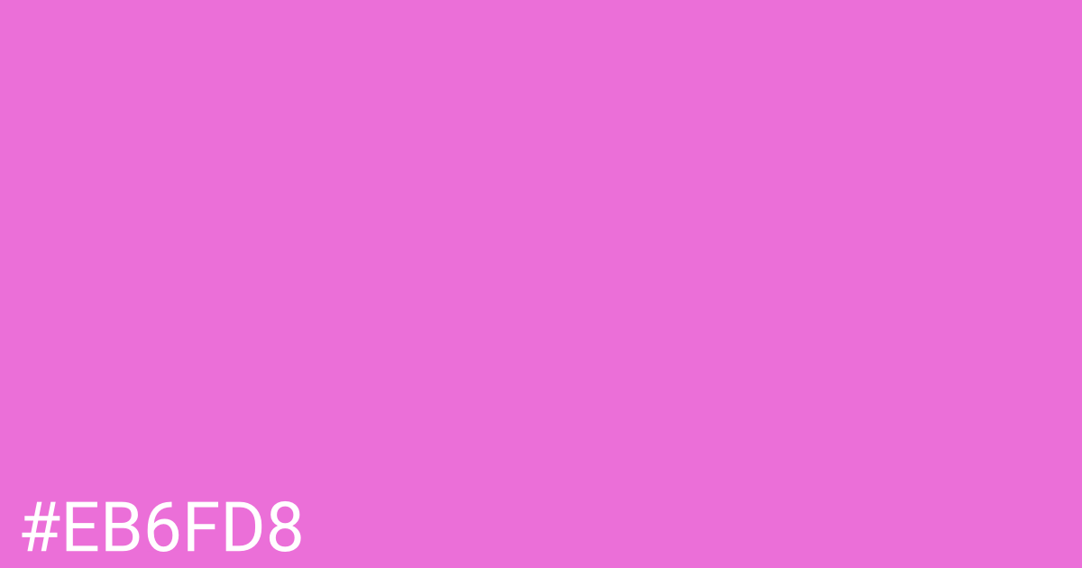Hex color #eb6fd8 graphic