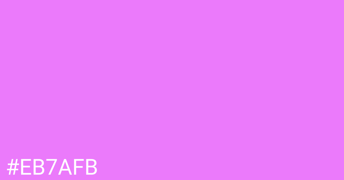 Hex color #eb7afb graphic