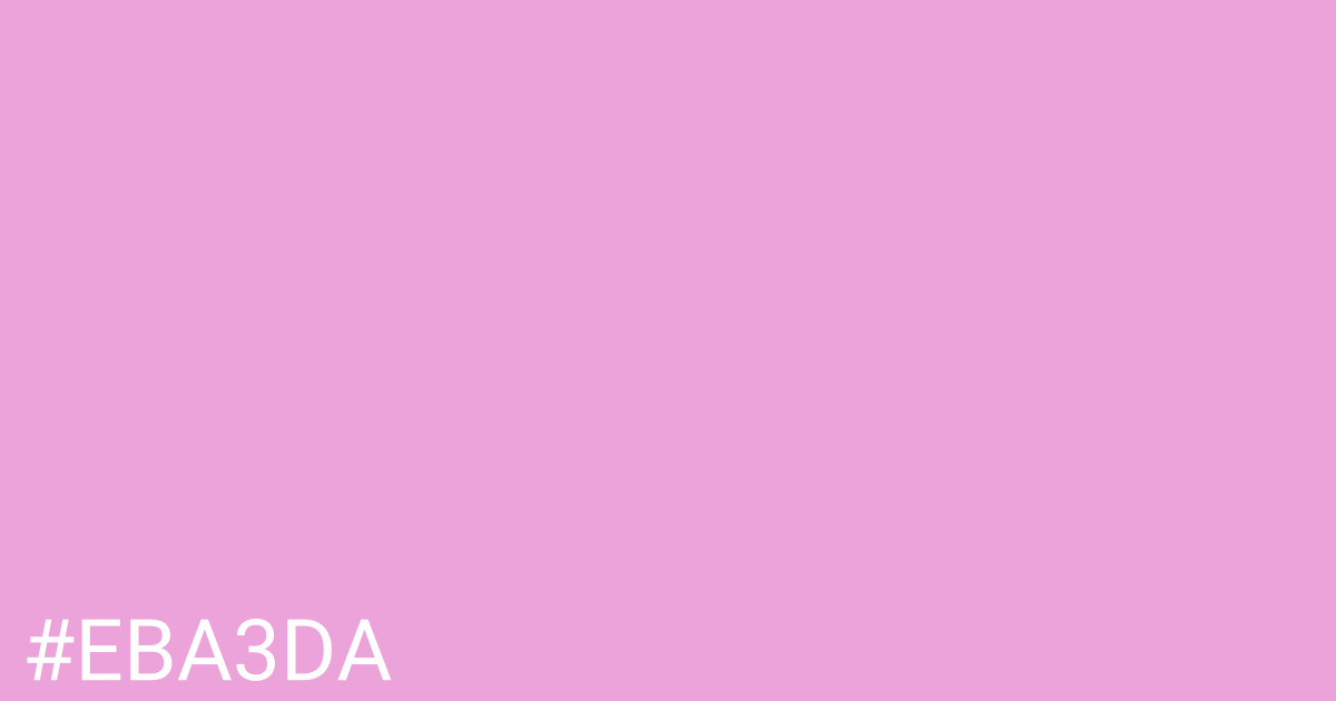 Hex color #eba3da graphic