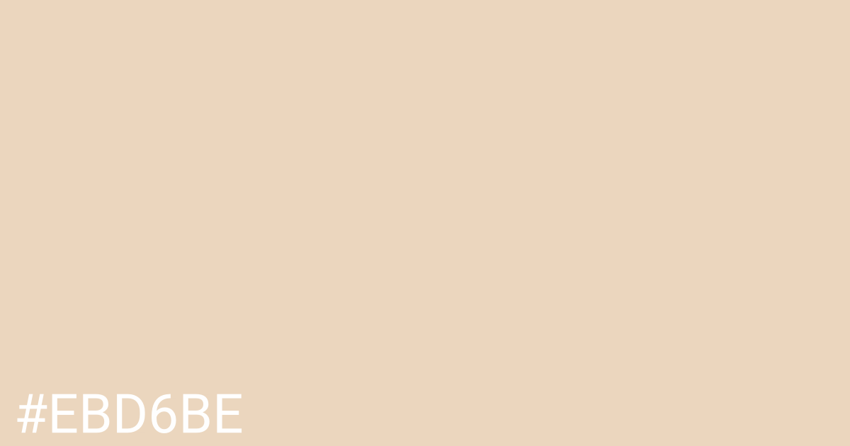 Hex color #ebd6be graphic