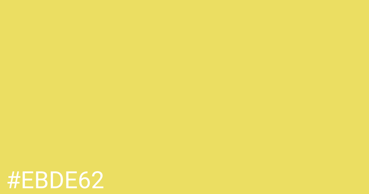 Hex color #ebde62 graphic