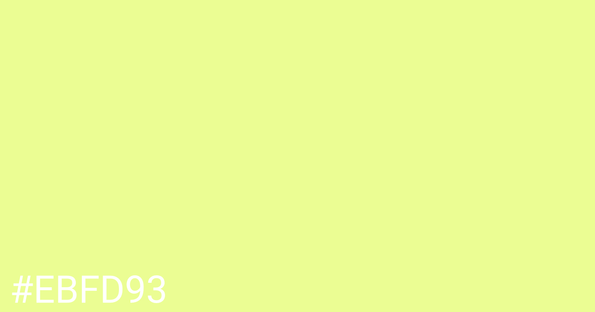 Hex color #ebfd93 graphic