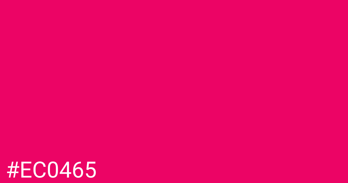 Hex color #ec0465 graphic